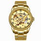 Watch Men Skeleton Automatic Mechanical Watch Gold Skeleton Vintage Mens Watch Top Brand Luxury