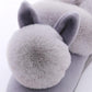 Autumn Winter Cotton Slippers Rabbit Ear Home Indoor Slippers Winter Warm Shoes Womens Cute Plus Plush Slippers 2021 New Fashion