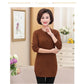 Autumn Thick Plus Velvet Sweater Women's Mid-length Loose-Fit Large Size Pullover Knit
