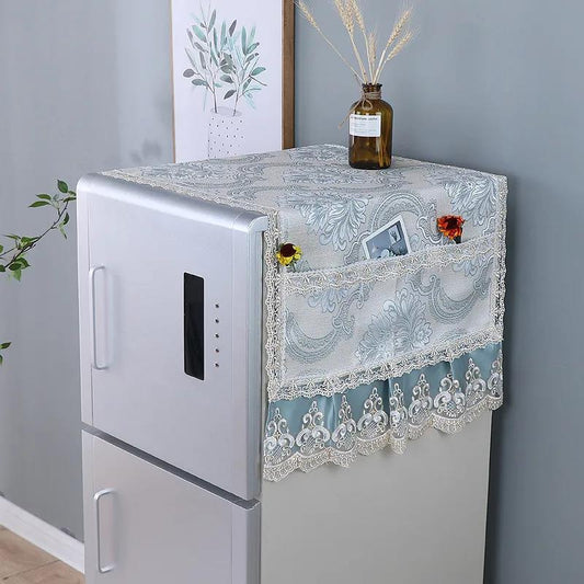 Refrigerator Dust Cover Lace Refrigerator Cover Home Decor Refrigerator Hanging Bag