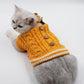 Cat Button Sweater Dog Autumn Winter Clothes Pet Apparel Puppies Small Dog Cat Clothing Cute Flower Knitwear Dogs Cats Warm Clothes Pet Supplies