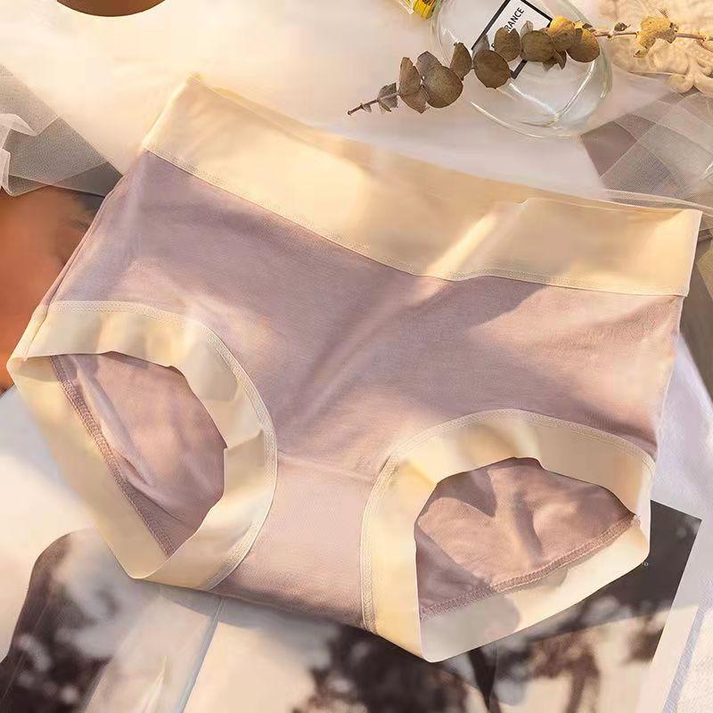 3PCS Soft and Non-sensing Modal Panties In The Waist Bag Hip Cotton Inner Crotch Seamless Breathable Girl Briefs Seamless Panties for Ladies
