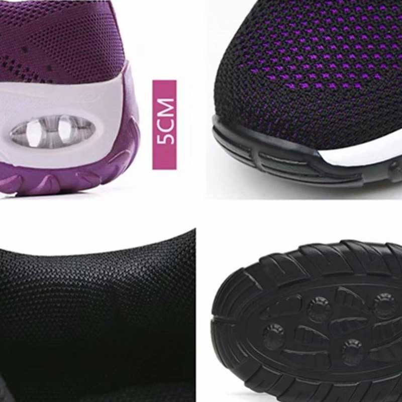 Women Sneakers Mesh Running Shoes Ladies Walking Dancing Sport Shoes Outdoor Air Cushion Breathable Footwear Lace Up Sneakers