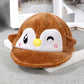 Cute 3D embroidered bear ears baby hat autumn and winter cartoon Penguin warm children soft and comfortable hat 3-18M
