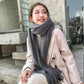 Women Fashion Winter Scarf Wool Knitted Scarves Shawls Womens Thick Neck Warmer Pashmina Scarfs