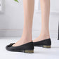Spring and Summer Pointed Toe Low-heeled Professional Bow Flat Shoes Shallow Mouth Work Casual Shoes
