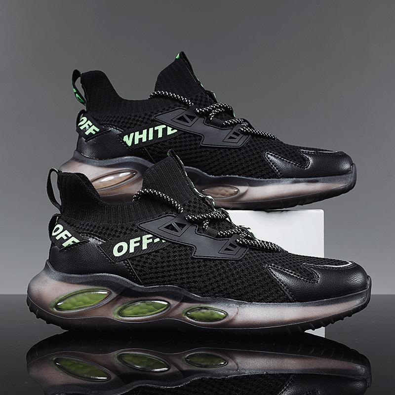 Spring and Autumn Men's Shoes Lightweight Breathable Casual Sports Shoes Thick Sole Shoes Men