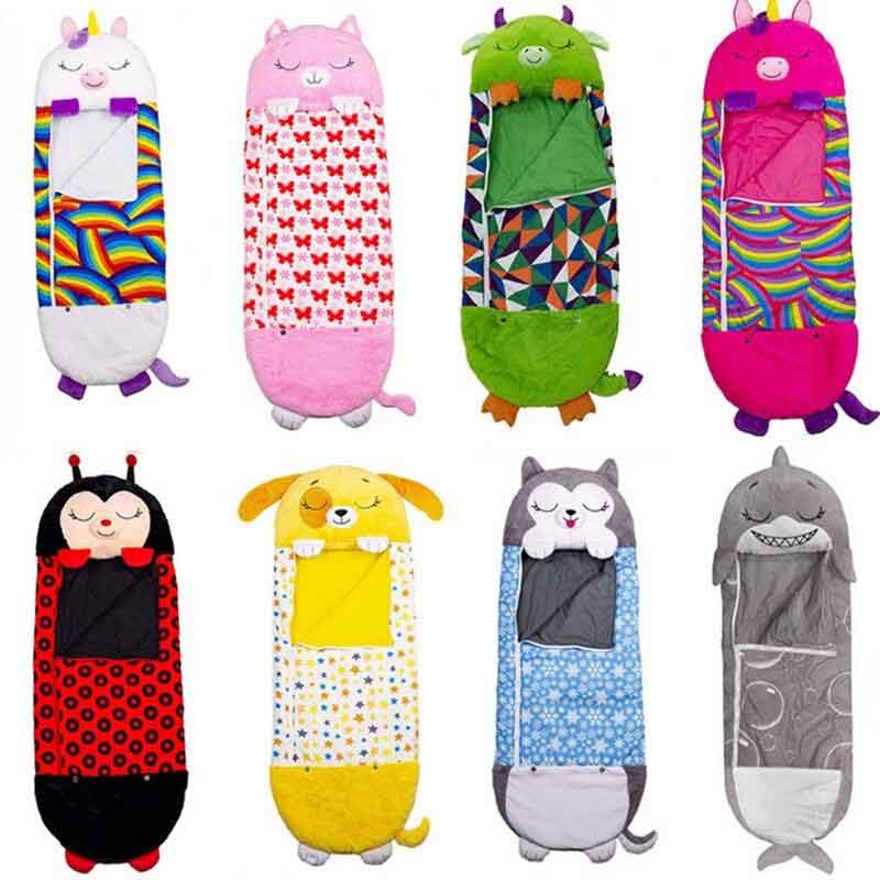 Children's Animal One-piece Sleeping Bag Cartoon Children's Pillow Sleeping Bag Folding Anti-kick, 6 Years Old To 12 Years Old