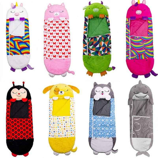 Children's Animal One-piece Sleeping Bag Cartoon Children's Pillow Sleeping Bag Folding Anti-kick, 6 Years Old To 12 Years Old