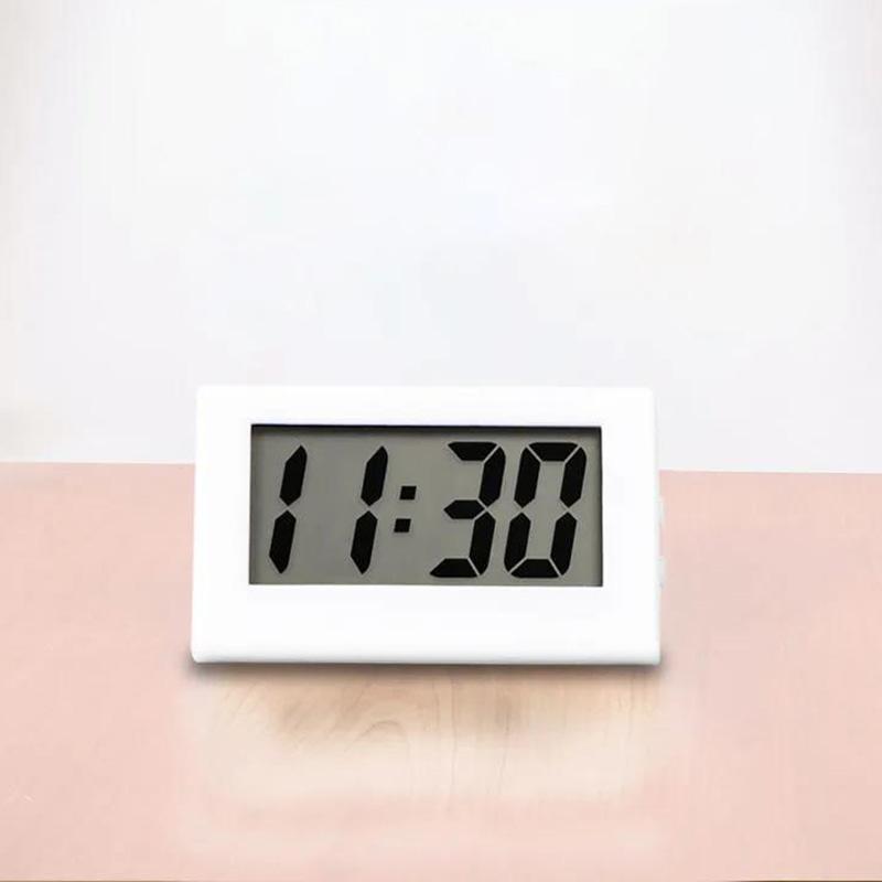 Bedroom Simple Small Electronic Watch Portable Old Man Big Character Watch Student Exam Mute Desktop Clock Mini Home