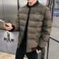 Cotton Jacket Men's Winter Cotton Clothes Young and Middle-aged Men's Winter Clothes Short Padded Jacket Winter Thick Men's Embroidery Tiger