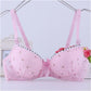 Underwear Women's Summer Thin Girls' Bras Have Steel Rings and Small Chests During The Development Period Underwear Is Light and Breathable