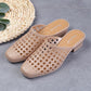 Beach Slippers Women Wear Baotou Summer Middle Heel Mother Shoes To Increase Outdoor All-match Non-slip Slippers High Heels