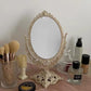 European Retro Embossed Double-sided Mirror Princess Mirror Vanity Mirror Bedroom Desktop Makeup Mirror