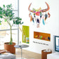 [sticker ]New Cartoon Hand -Painted Horns Feathers Wall Stickers For Kids Rooms Nursery Children De