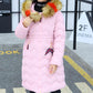 Children's Clothing Girls Winter Padded Jacket Mid-length Thickened Over The Knee Down Jacket Children's Jacket Trendy Fashion Top