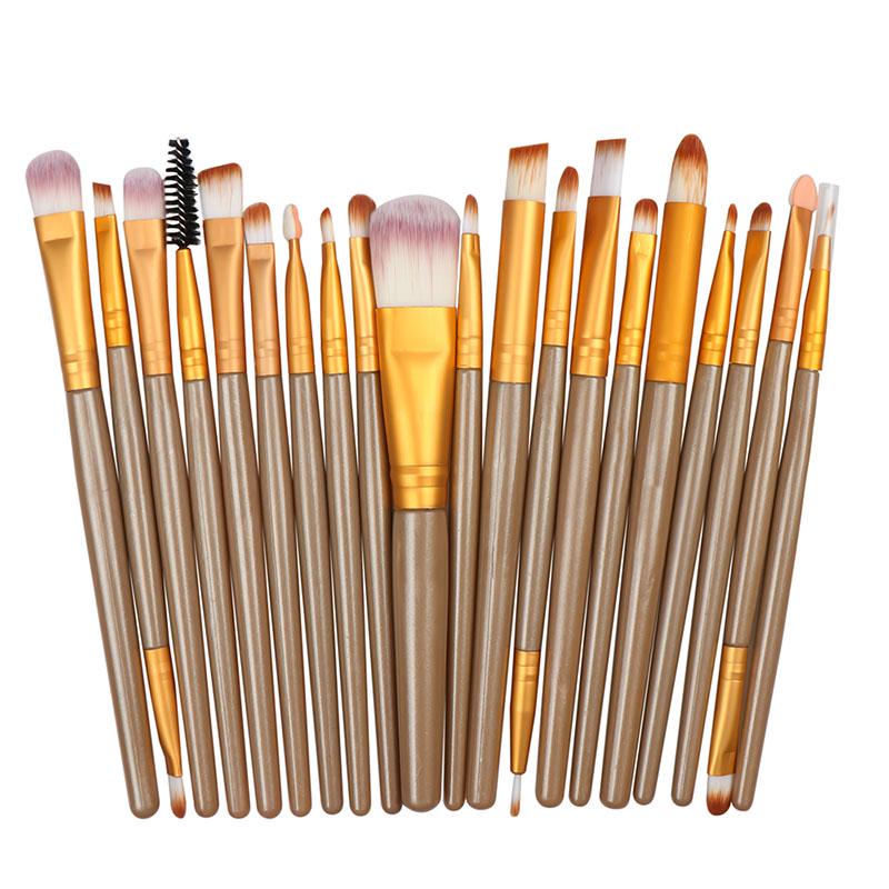 20PCS Makeup Brush Set Powder Foundation Eyeshadow Eyeliner Lip Cosmetic Brushes Best Gift For You