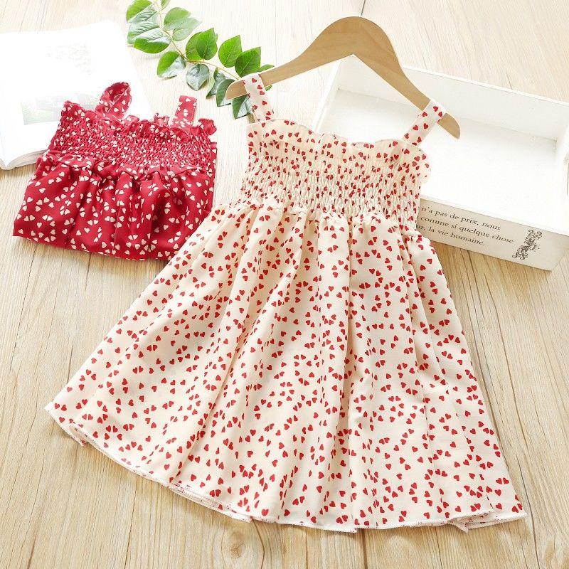 Toddler Child Baby Girls' Polka Dot Printing Suspender Sleeveless Princess Dress