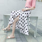 Loose Beach Skirt Half-length Skirt Summer Breathable Floral Pattern One-piece Lace-up Skirt Wrap Skirt Vacation Mid-length Floral Wrap Skirt