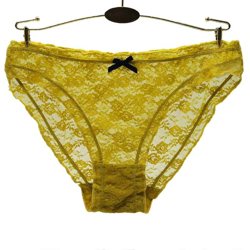 6 Pieces/set of Pure Cotton Underwear Women T-back Sexy Fashion Large Size Lace Solid Color Underwear