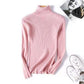 Women's Sweater Thickened Turtleneck Warm Autumn and Winter Knitted Women's Stretch Soft Pullover