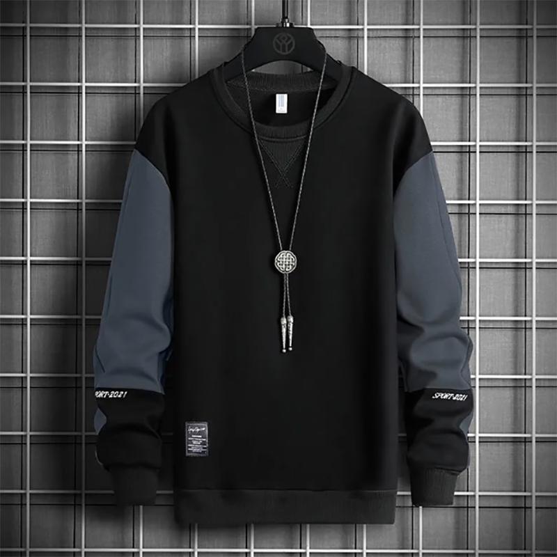 Men's Sweater Korean Version of The Trend of Autumn and Winter Round Neck Loose Large Size Long-sleeved Sweater Young Men