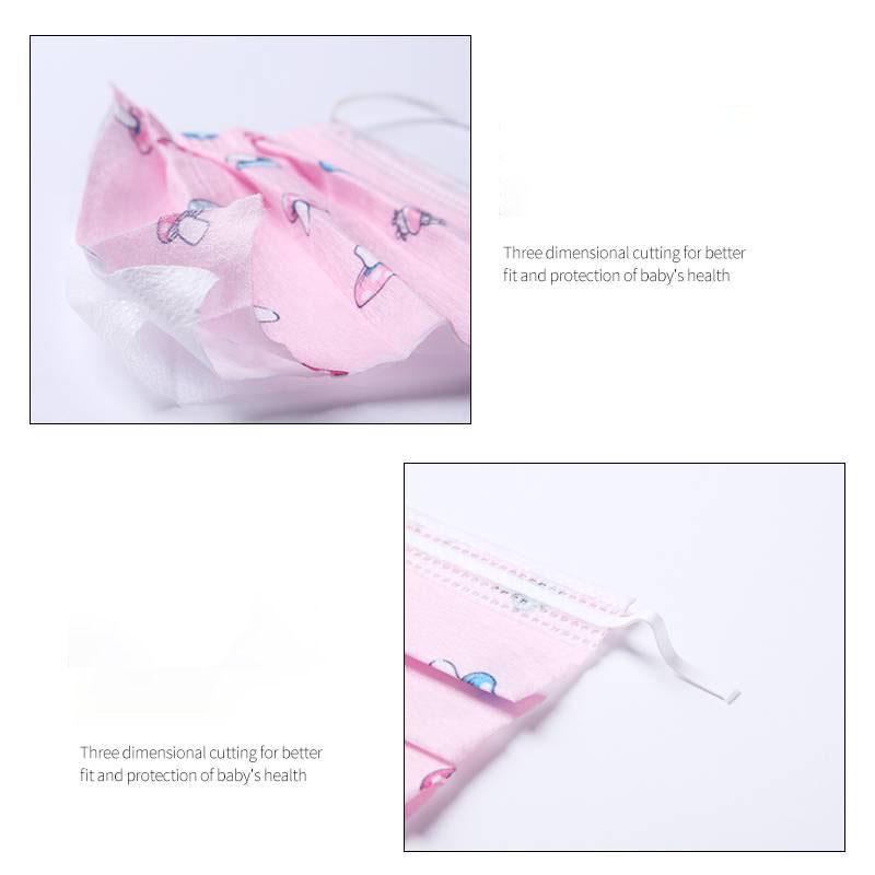Children's disposable masks 3ply filter protection waterproof breathable anti-foam face masks kids
