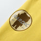 Little Bear White Sweater Female Spring and Autumn Thin Round Neck Loose Middle School Student Jacket + Bag