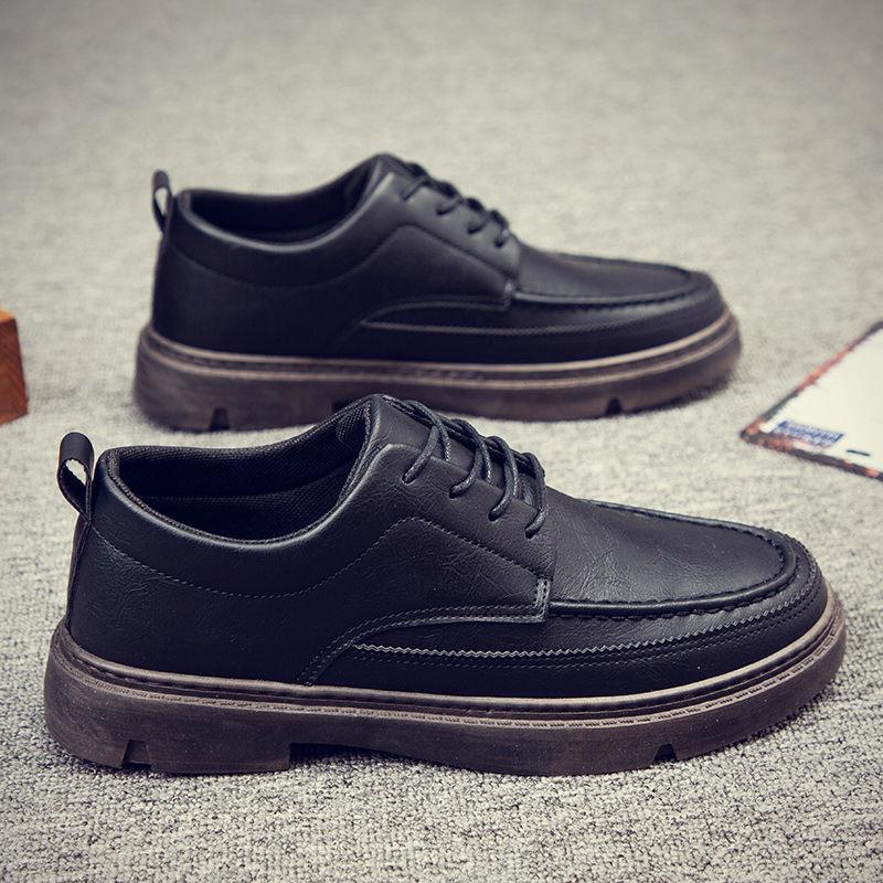 Men's Casual Leather Shoes Spring and Autumn New Business Work  Non-slip Men's Shoes