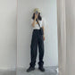 White Retro BF Harajuku Style Overalls Women's High-waisted Thin Waist Pants Casual Long Pants Tide