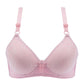 Love Dark Pattern Underwear One-piece Small Chest Gather Bra Thin Section Breathable Non-wireless Underwear Women's Light and Breathable