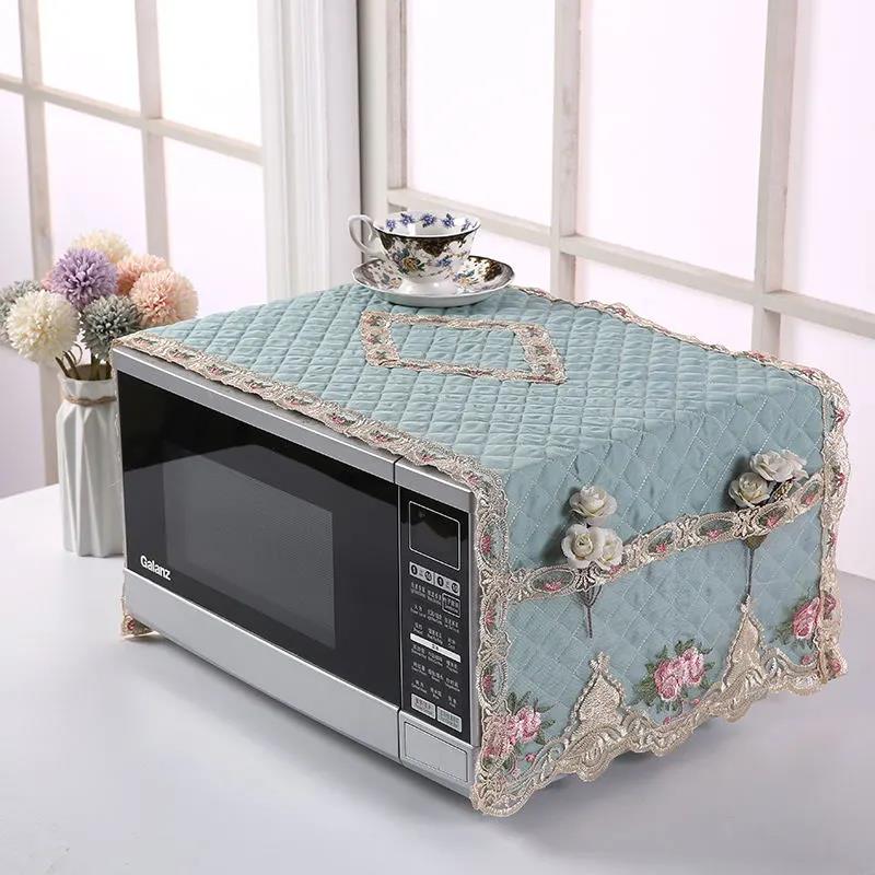 Microwave Cover Universal Plus Cotton Cover Towel Cover Cloth Simple Microwave Cover Kitchen Household Dust Cover