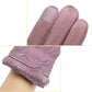 Feather Cotton Gloves Women Winter Warm and Velvet Riding Waterproof Windproof Touch Screen Gloves Go Out Gloves