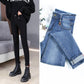 Womens Jeans High Waist Skinny Pants Elastic Waist Casual Plus Size Jeans for Women Warm Jeans