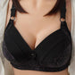 Spring and Summer Thin Section Large Size Anti-sagging Breasts No Steel Ring No Magnetic Gathered Women's Underwear Bra