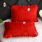 Crystal Velvet Pillowcase Quilted Cotton Warm Lace Pillowcase A Pair of Printed Suede Pillow Core Short Plush Pillow Set