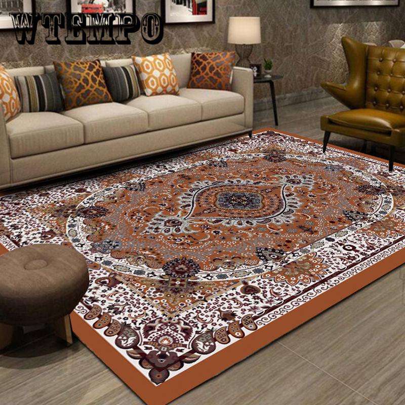 Retro Carpets Living Room Moroccan Style Bedroom Large Sofa Coffee Table Rug Bohemian