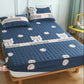 Thickened Quilted Mattress Cover Single-piece Bed Cover Protective Cover Home Sleeping Pad Mattress Cover Double 1.8m Bed Dust Cover All-inclusive
