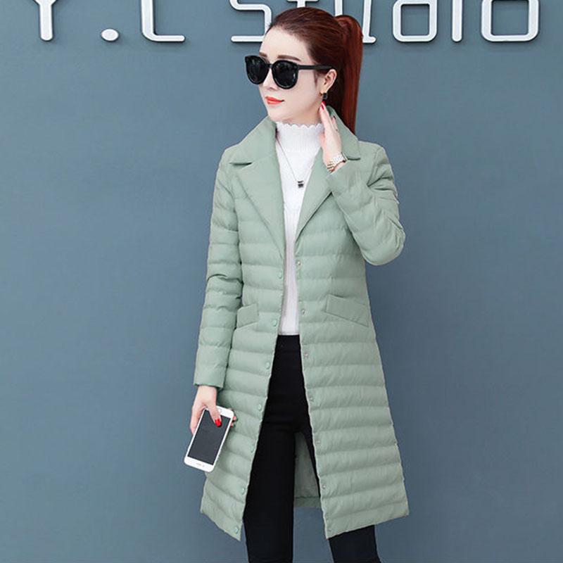 Mid-length Down Padded Coat Winter Padded Jacket Slim Slimming Thin Temperament Light Ladies Padded Jacket Women