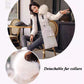 Solid Cotton Liner Parker Down Parkas New Long Hooded Winter Jacket Women Adjustable Waist Warm Fur Collar Coat