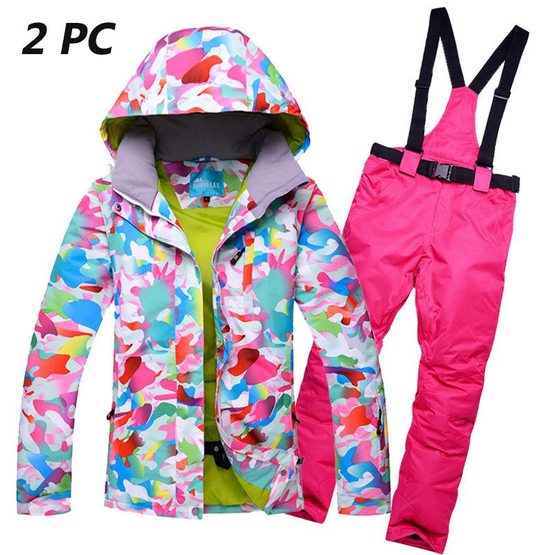 Winter Ski Clothing Suit Women Veneer Waterproof Cotton Wear-resistant Couple Outdoor Windproof Warm Breathable Single and Double Board Ski Pants