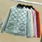 Women's Short Cotton Padded Jackets Large Size Loose Winter Lamb Wool Jackets Female Solid Color Casual Cotton Warm Coats