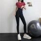 Women's Waist Breasted Yoga Pants High Waist Tight Bodybuilding Push-ups Gym Pants Leggings Gym Pants Jogging Pants Peach Butt Trouser-free Pants