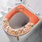 Universal Toilet Seat Cover Round Toilet Seat Cushion Winter Thickening Warm Washable Zipper Toilet Seat Cover