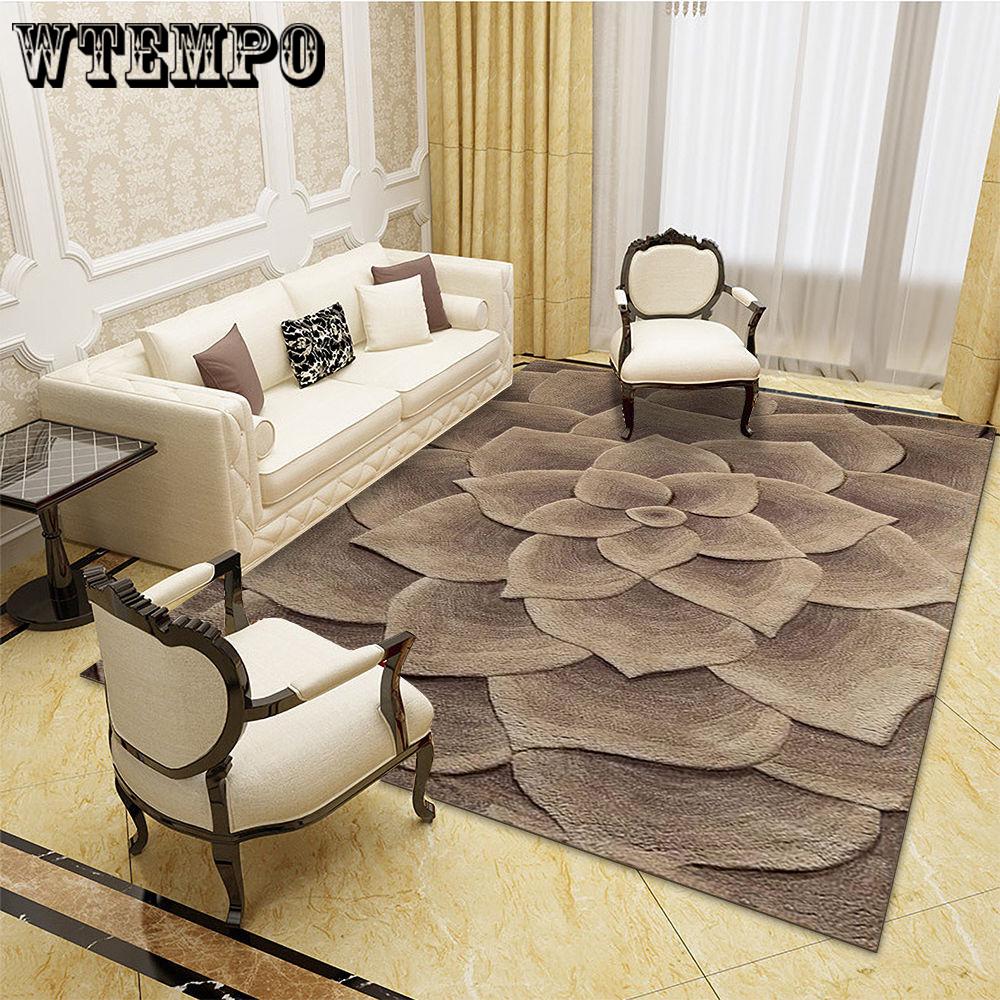Bedroom carpet home European mats garden wind 3D carpet living room carpet coffee table mat