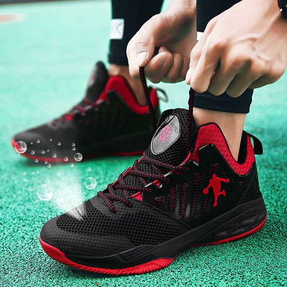 36-45 Men Mesh Sneakers Wear-resistant Basketball Shoes Deodorant Comfortable High-top Running Shoes
