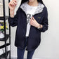 Women's Jacket Spring Summer Pocket Zipper Hooded Two Side Wear Outwear Coat Loose Plus Size Windbreaker Jackets Famale