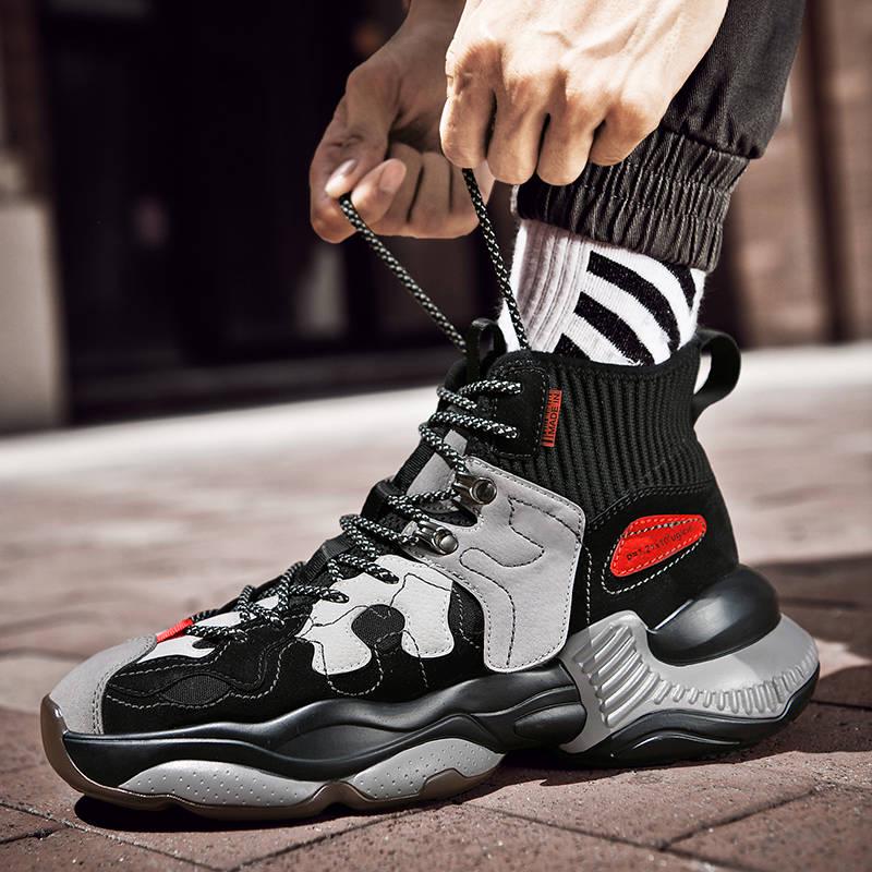 Men's shoes wild high-tops Daddy shoes trend fashion basketball shoes men outdoor running shoes