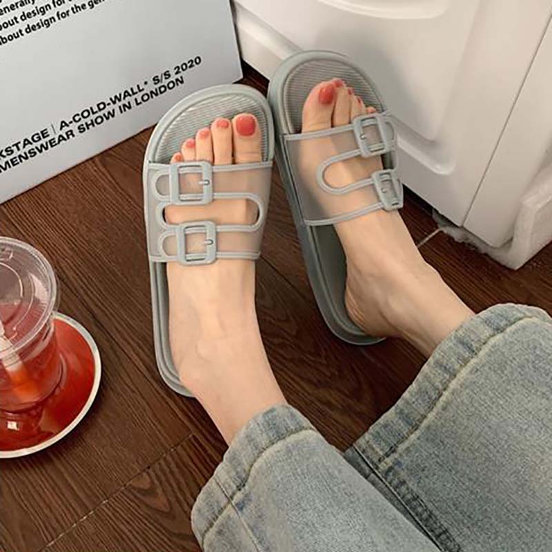 Cute Girl Heart Sandals and Slippers Student Home Fashion Non-slip Indoor Outdoor Sandals and Slippers Female Summer