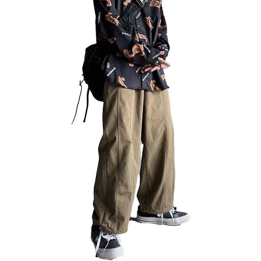 Spring and Summer Street Fashion Brand Straight Overalls Men's Trendy Leggings Loose Casual Pants
